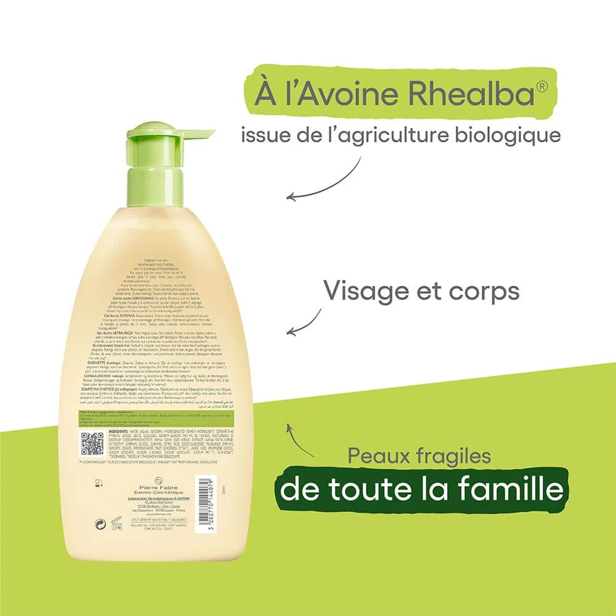 A-Derma Avena Rhealba Gel doccia surgrasso 750ml