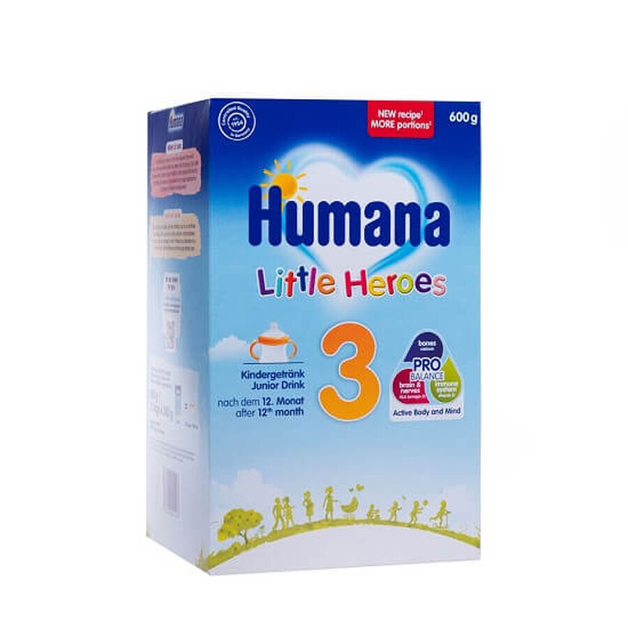 Junior Drink Little Heroes 3 melkpoeder, 600 g, Humana