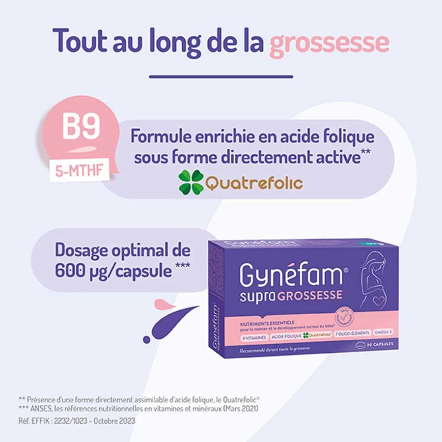 Effik Gynéfam SupraGrossesse 30 Capsules