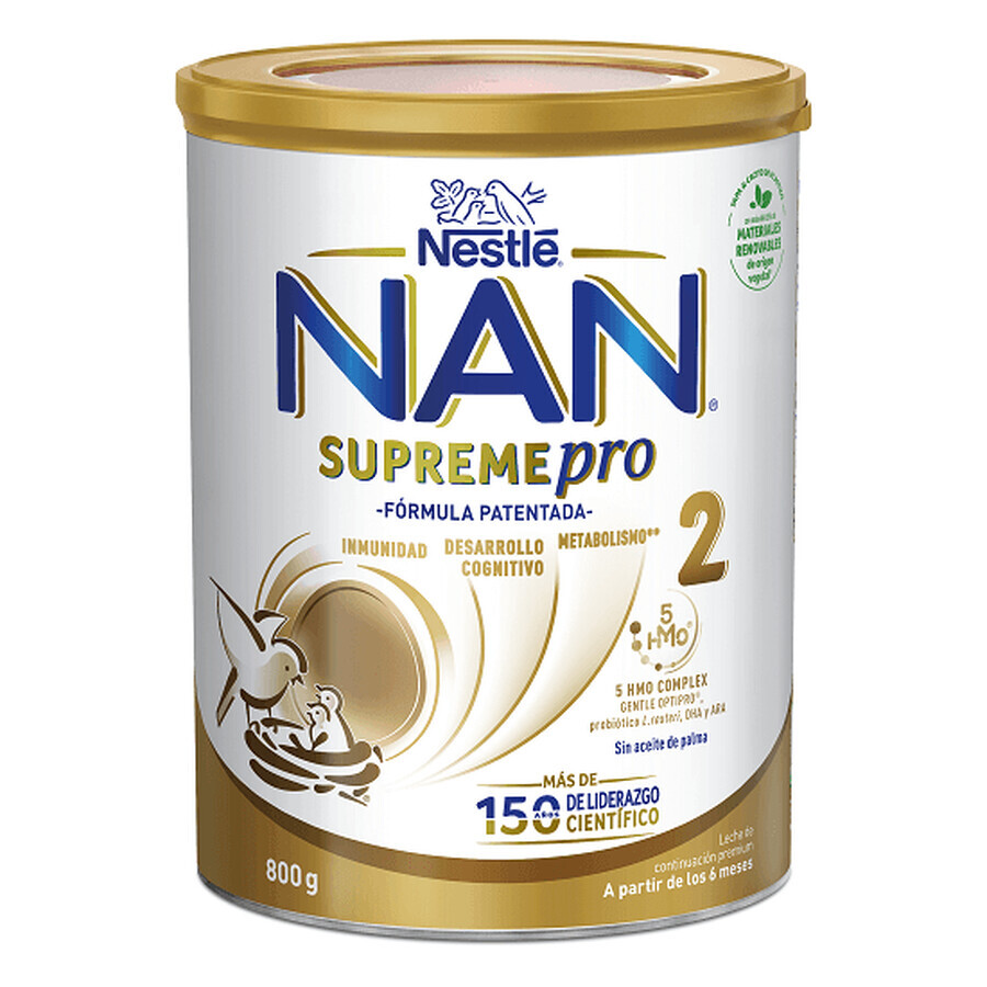 Nan 2 Supreme Pro, lait en poudre, 800 g, Nestlé