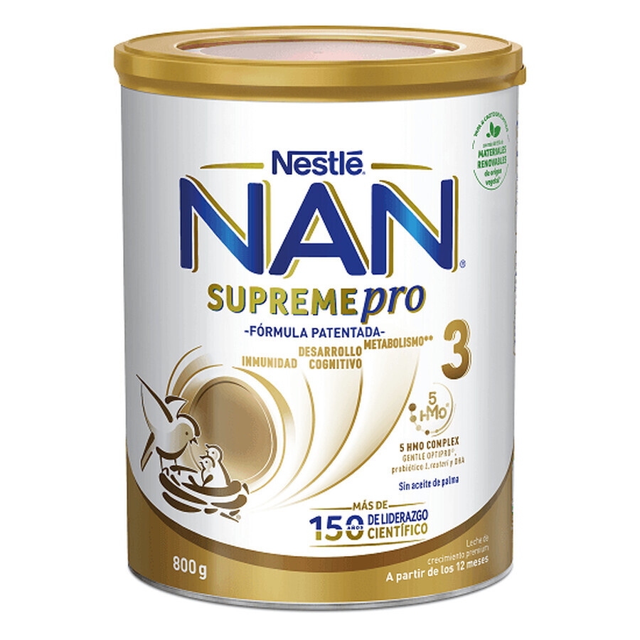 Nan 3 Supreme Pro, lait en poudre, 800 g, Nestlé