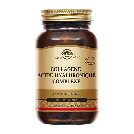 Solgar Colagen Acide Hyaluronique Complexe Beauté Peau 30 Comprimés