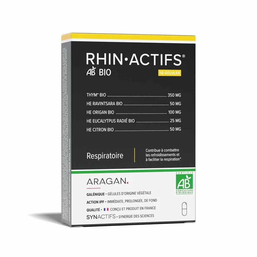 Aragan Synactifs RhinActifs Bio Respiratorio 10 capsule