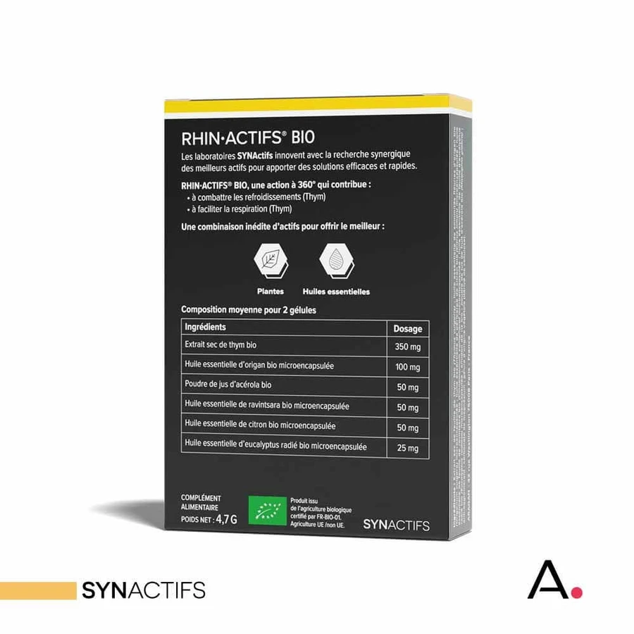 Aragan Synactifs RhinActifs Bio Respiratorio 10 capsule