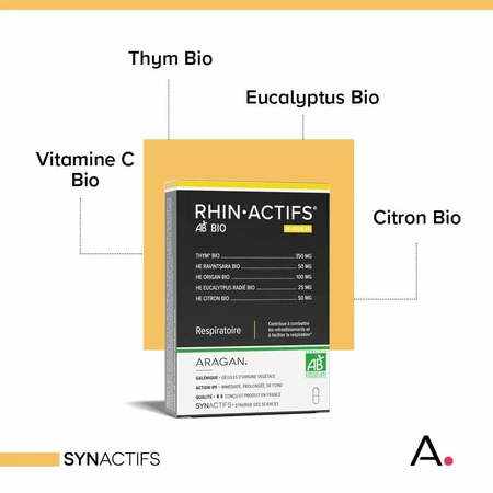 Aragan Synactifs RhinActifs Bio Respiratorio 10 capsule
