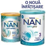 Nan 3 OptiPro Premium Formula, +12 maanden, 800 g, Nestlé