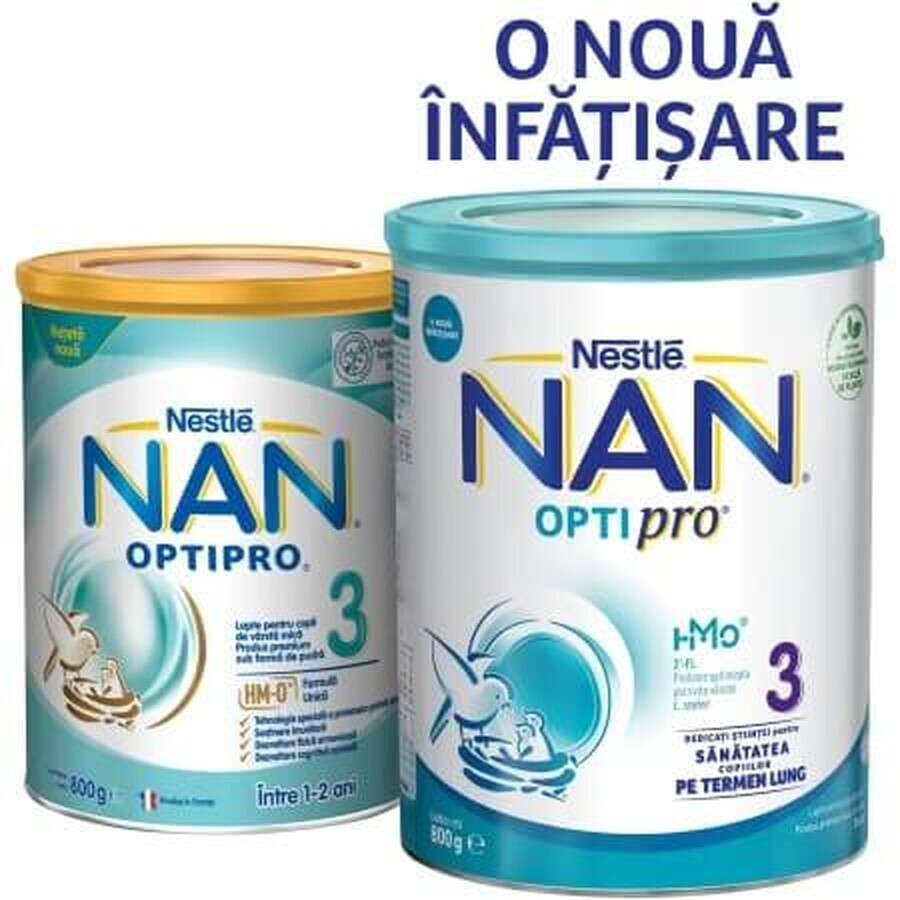 Nan 3 OptiPro Premium Formula, +12 Monate, 800 g, Nestlé