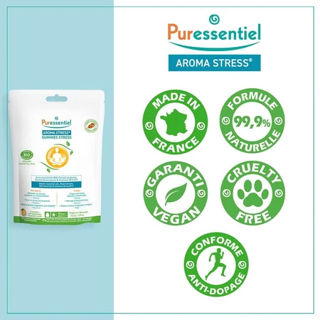 Puressentiel Aroma Stress Gummies With Organic Essential Oils x45