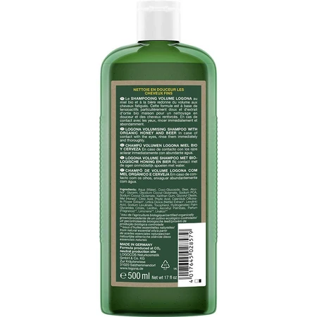 Logona Biologische Bier & Honing Volume Shampoo 500ml