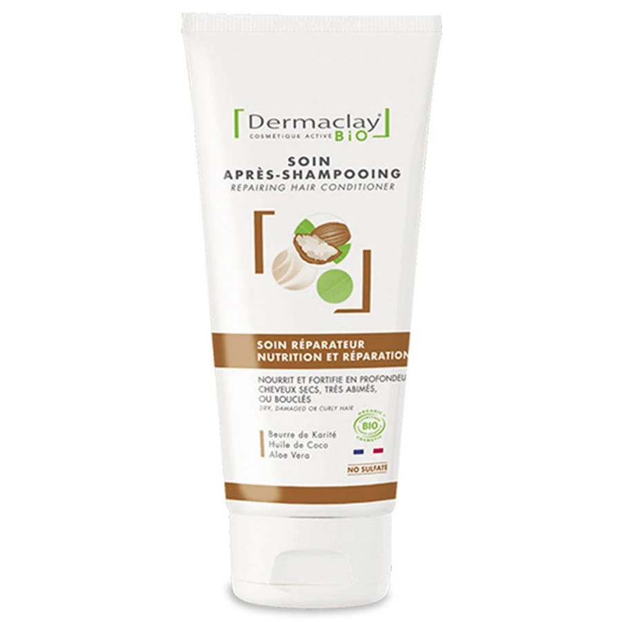 Dermaclay Organic Herstellende Behandeling Zeer Droog, Krullend en Beschadigd Haar 200 ml