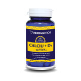 Calcium + D3 + Vitamine K2, 60 gélules, Herbagetica