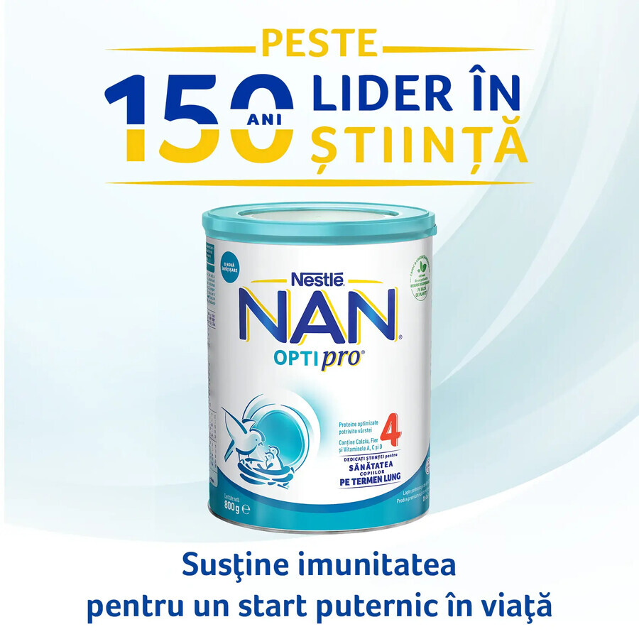 Premium Nan 4 Optipro melkvoeding, +2 jaar, 800 g, Nestlé