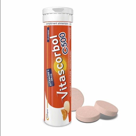 Vitascorbol Vitamine C 500mg Orangengeschmack 24 Kautabletten