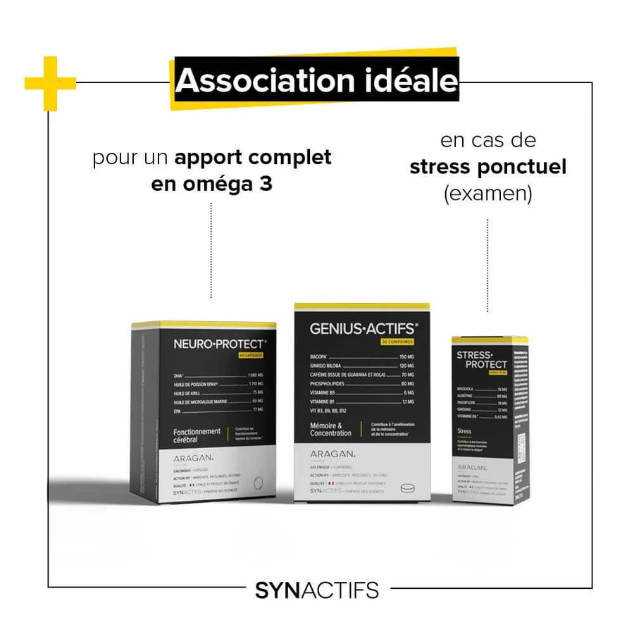 Aragan Synactifs GeniusActifs Memoria e concentrazione 30 compresse