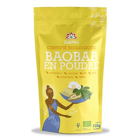 Iswari Super Aliment Pur Baobab Organic Powder 125g
