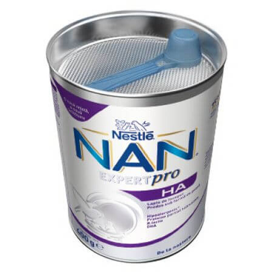 Formulă lapte praf Premium Hipoalergenic Nan HA, +0 luni, 400 g, Nestlé