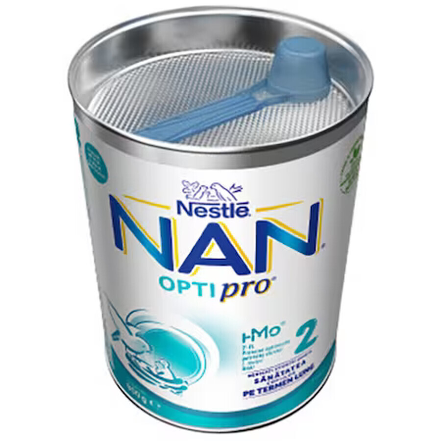 Nan 2 Lait en poudre Optipro HMO, +6 mois, 800 g, Nestlé