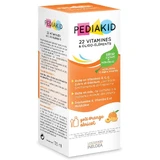 Pediakid 22 Vitaminen en sporenelementen Sinaasappel- en abrikozensiroop 125 ml