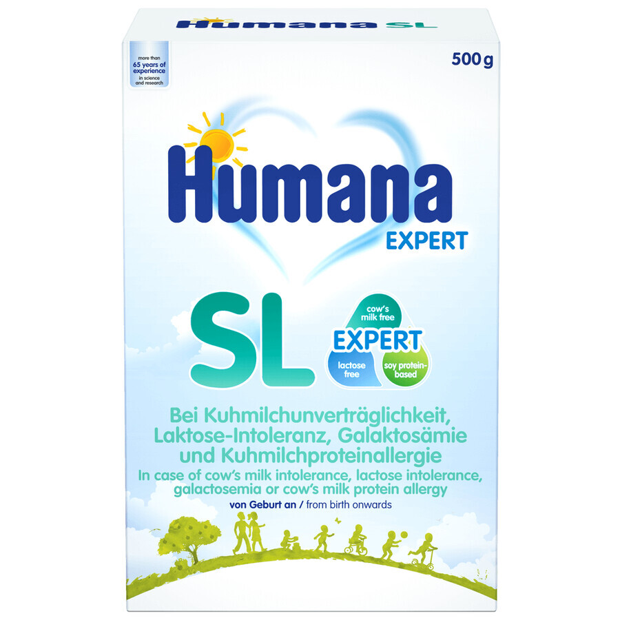 Special soy milk formula SL, +0 months, 500 g, Humana