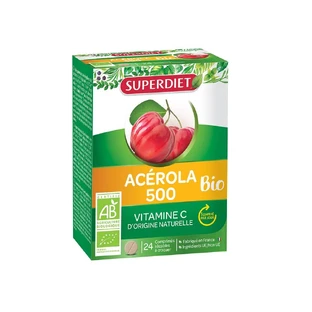 Superdiet Acerola 500 Bio 24 Tabletten