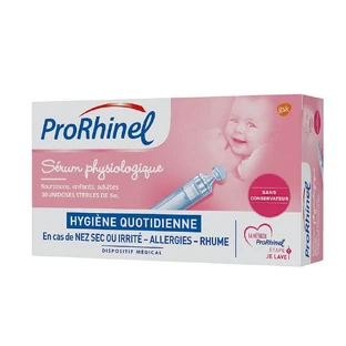 Prorhinel Fysiologisch serum Zuigelingen, kinderen en volwassenen 30 eenmalige doses van 5 ml