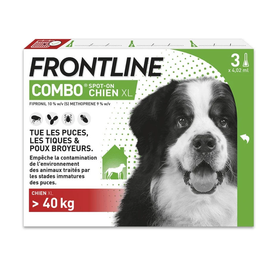 Frontline Combo Spot-on Hond XL Plus 40 kg 3 pipetten van 4,02 ml