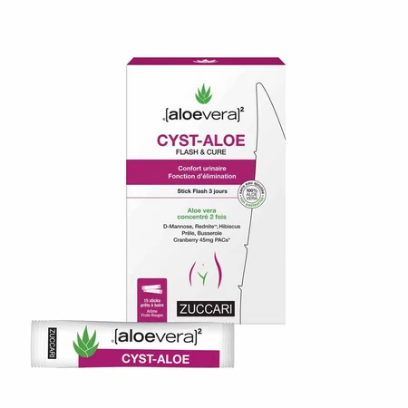 Naturancia [aloevera]2 Aloe Flash Zysten & Heilung Urinary Comfort x15 Sticks