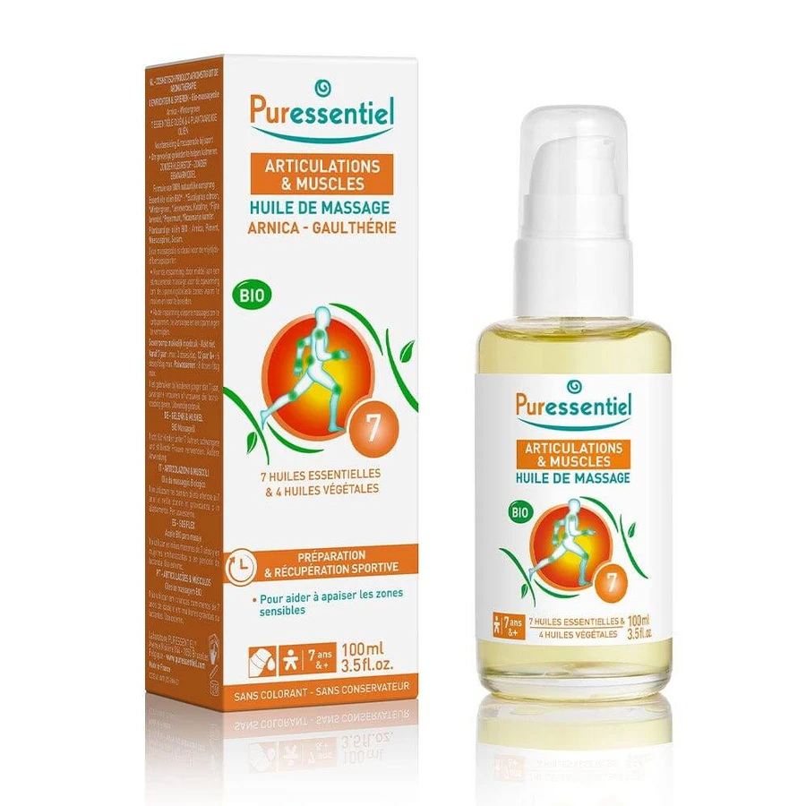 Puressentiel Gewrichts- en Spiermassageolie Bio Arnica en Gaultheria 100ml
