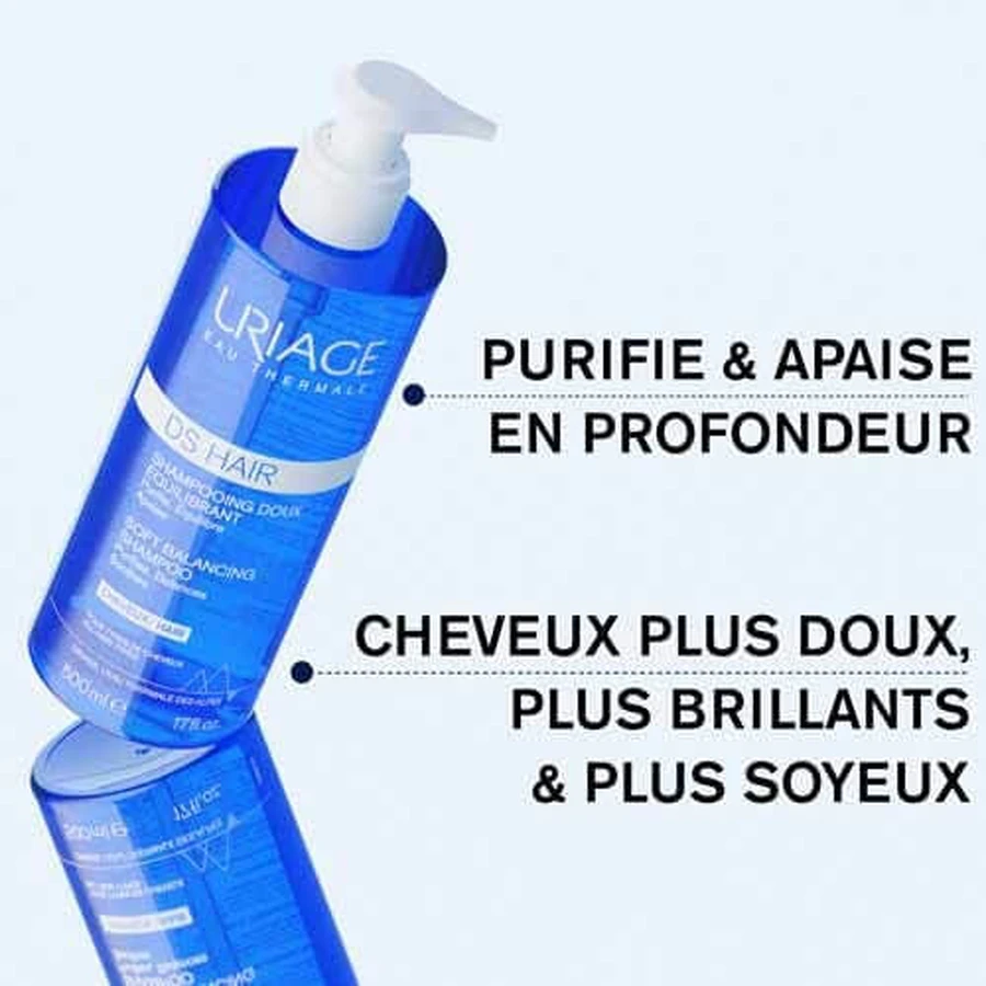 Uriage D.S Shampoo voor zacht haar 500ml