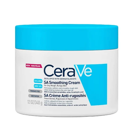 Cerave Body SA Gladmakende Crème 10% Urea en Salicylzuur Droge Huid 340g