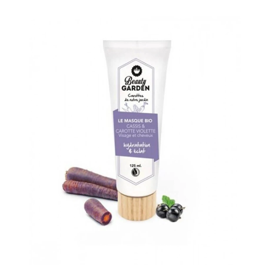 Beauty Garden Bio-Maske für Gesicht und Haar mit Karotten und schwarzen Johannisbeeren - Feuchtigkeitsspendend 125 ml