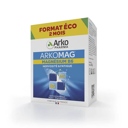 Arkopharma Arkomag Magneziu B6 Nervozitate și oboseală 120 capsule