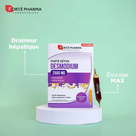 Forté Pharma FortéDétox Desmodium Leber 2500 MG 20 Ampullen