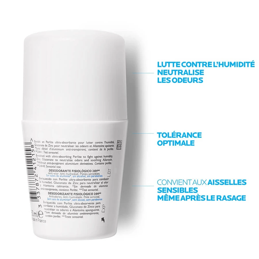 La Roche-Posay Fysiologische Deodorant 24h Roll-on 2x50ml