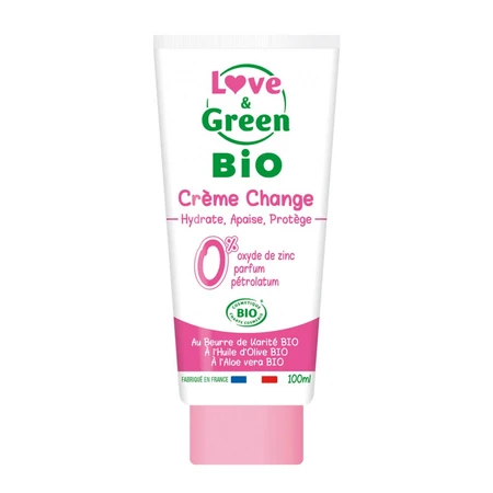 Love&Green Luiercrème Bio Gevoelige en Reactieve Huid 100ml
