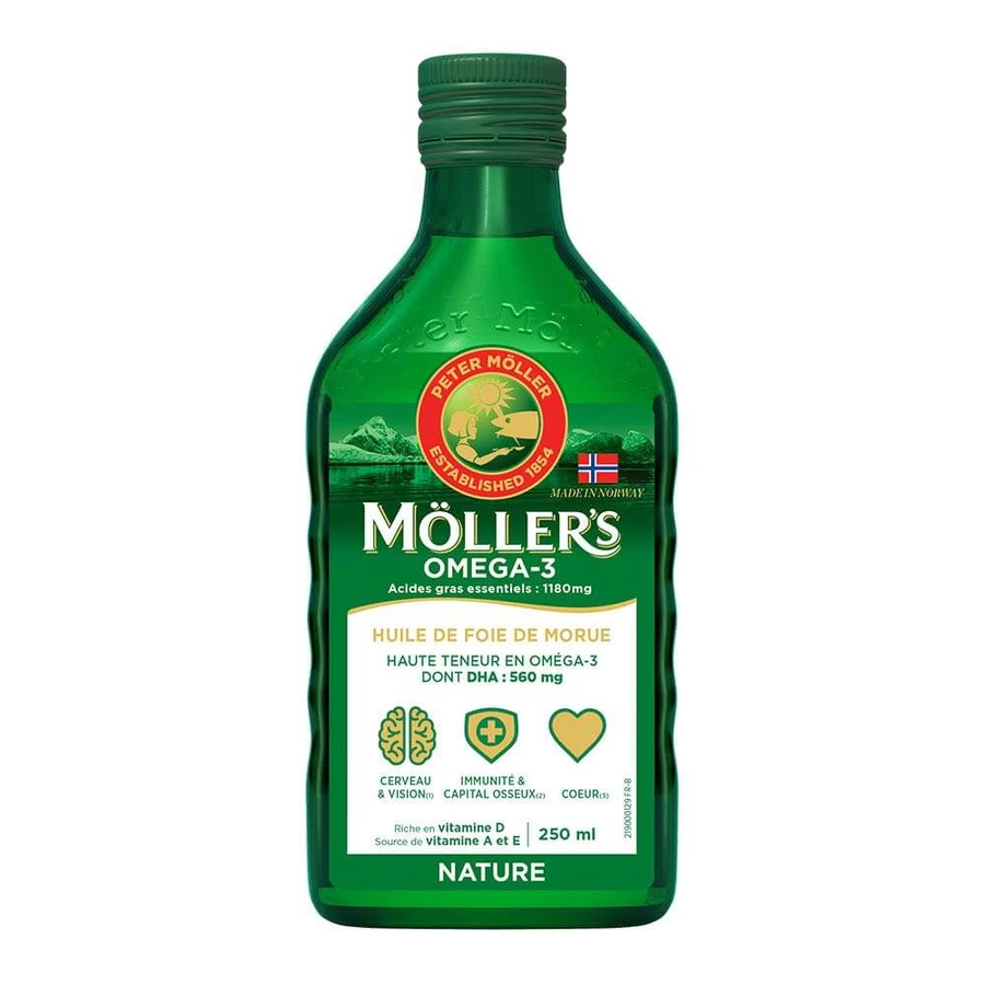 Moller'S Levertraan vloeibaar zonder aroma 250 ml