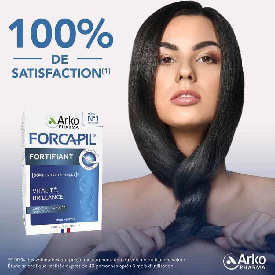 Arkopharma Forcapil Versterkend Haar en Nagels Cheveux et Ongles Affaiblis 60 gélules