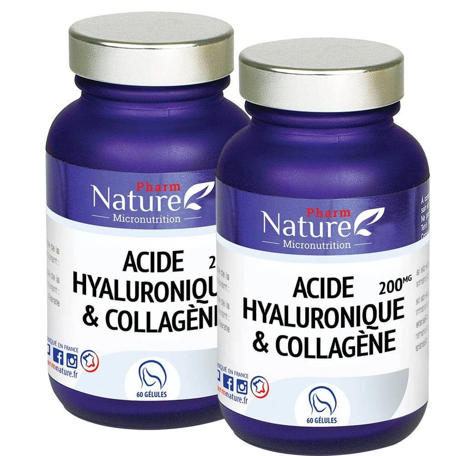 Pharm Nature Micronutrition Hyaluronic Acid and Collagen 2x60 Capsules