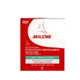 Asepta Akileine Guijarros de baño efervescentes revitalizantes para pies y tobillos cansados x6 de 20g