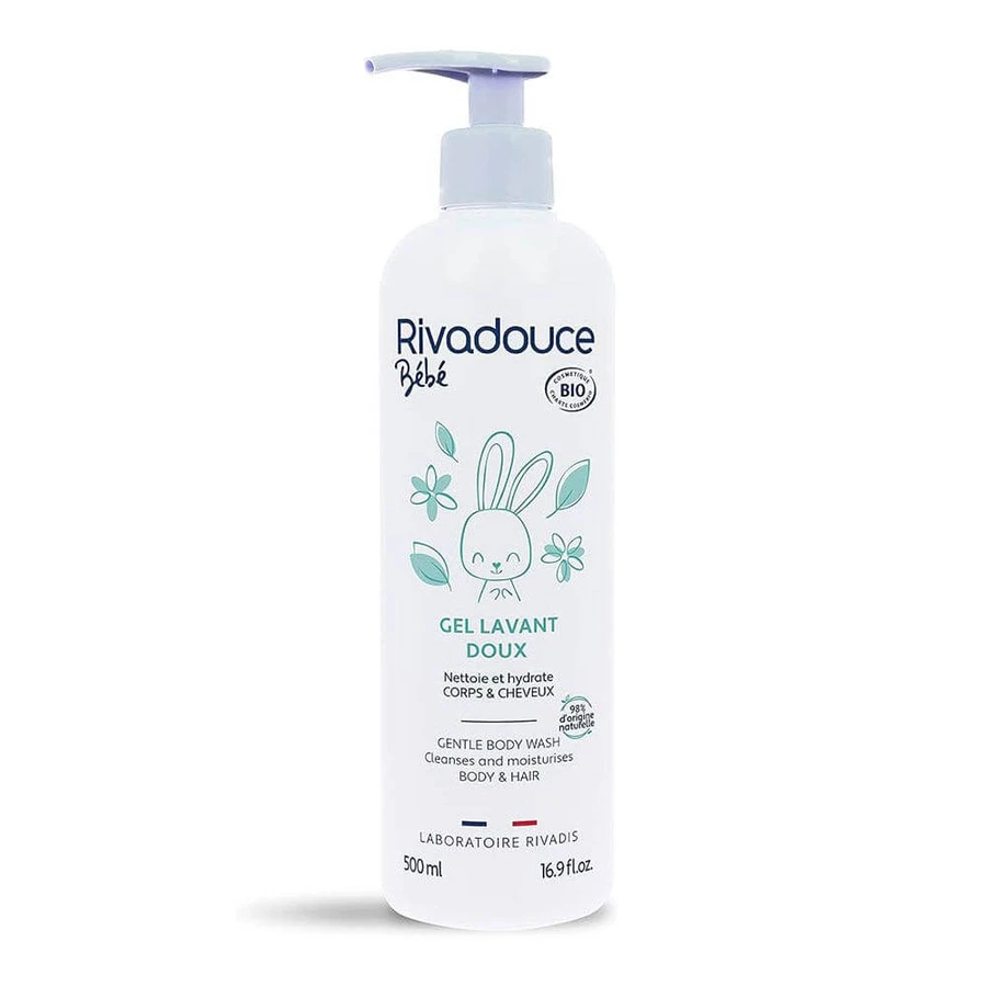 Rivadouce Baby Milde Bio Reinigingsgel voor Lichaam en Haar 500ml