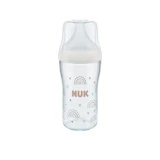 Glass feeding bottle Perfect Match, M, + 3 months, Rainbow, 230 ml, Nuk