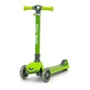 Boogie folding scooter with illuminated wheels, Green, Milly Mally