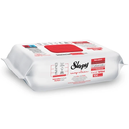 Uniwersalne chusteczki nawilżane Easy Clean, Kwiat wiśni, 100 sztuk, Sleepy: ceny i cechy