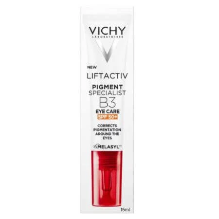 Anti-rimpel oogomtrekcrème met SPF 50+ Liftactiv B3, 15 ml, Vichy