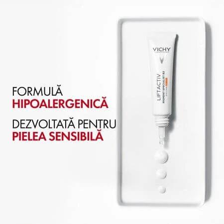Anti-rimpel oogomtrekcrème met SPF 50+ Liftactiv B3, 15 ml, Vichy