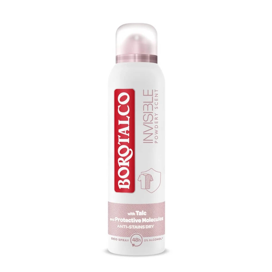 Niewidoczny dezodorant w sprayu, różowy, 150 ml, Borotalco: ceny i cechy