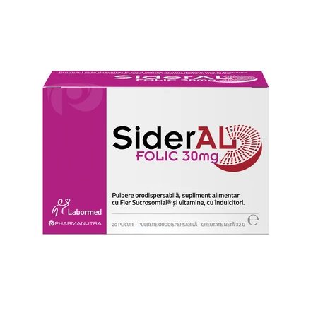 Sideral Folic, 30 mg, 20 sachets, Labormed