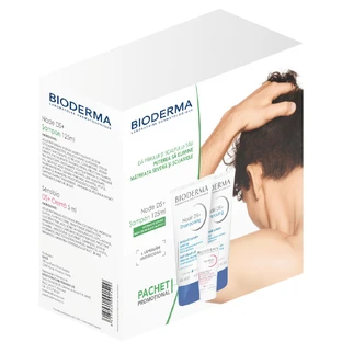 Packung Shampoo + Node DS Creme, 2x125 ml + 5 ml, Bioderma