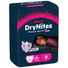 Nachtluiers DryNites, 49-60 kg, 13 jaar+, Meisjes, 9 stuks, Huggies