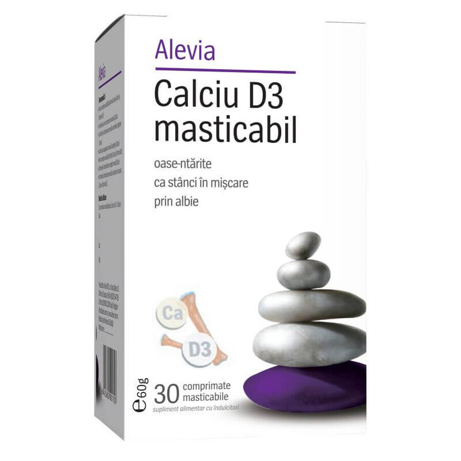 Calcium D3 à croquer, 30 comprimés, Alevia Évaluations
